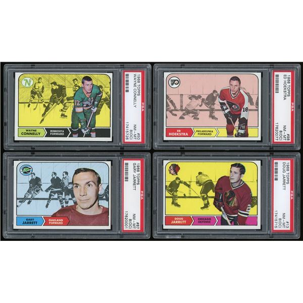 Lot of 4 x 1968-69 Topps Hockey Cards - High Grade (PSA)