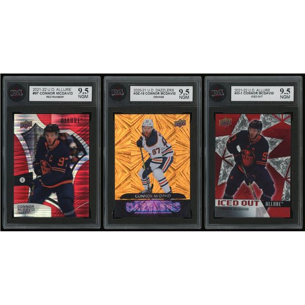 Lot of 3 x Upper Deck Connor McDavid Cards (KSA)