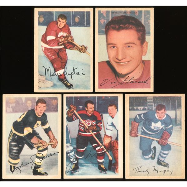 Lot of 10 x 1953-54 Parkhurst Hockey Cards