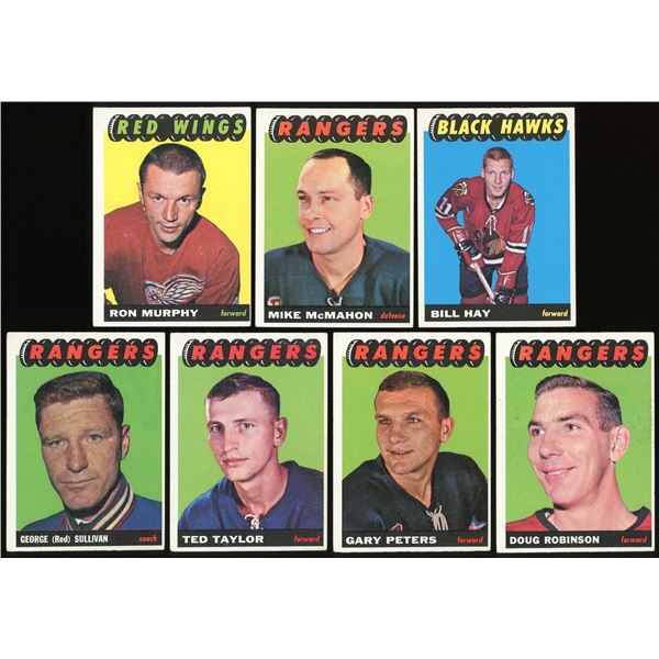 Lot of 15 x 1965-66 Topps Hockey Cards