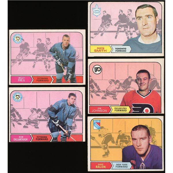 Lot of 14 x 1968-69 O-Pee-Chee Hockey Cards