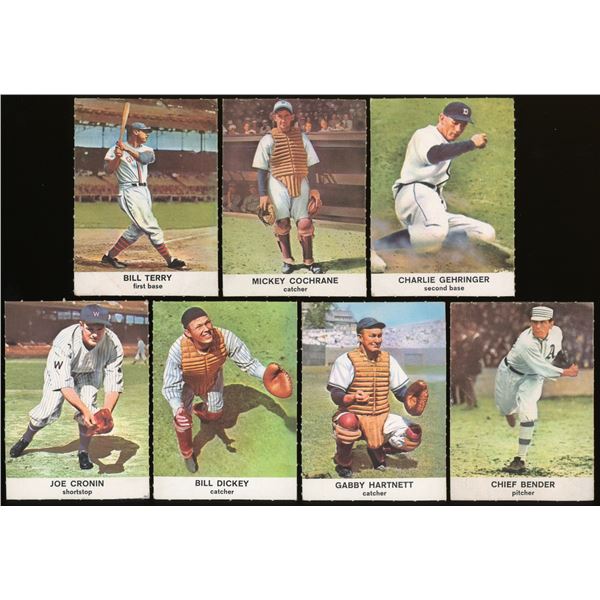 Lot of 7 x 1961 Golden Press Baseball Cards
