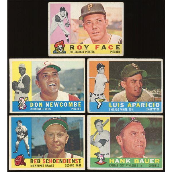 Lot of 10 x 1960 Topps Baseball Cards (Stars)