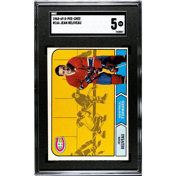 1968-69 O-Pee-Chee #166 Jean Beliveau (PSA 5)