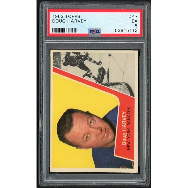 1963-64 Topps #47 Doug Harvey (PSA 5)