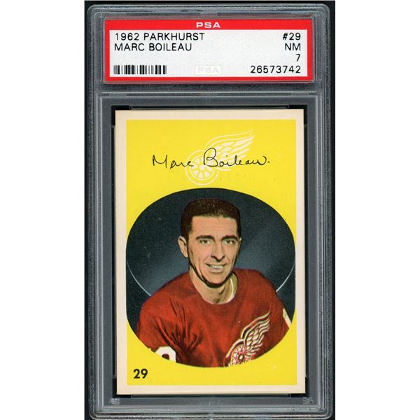 1962-63 Parkhurst #29 Marc Boileau (PSA 7)