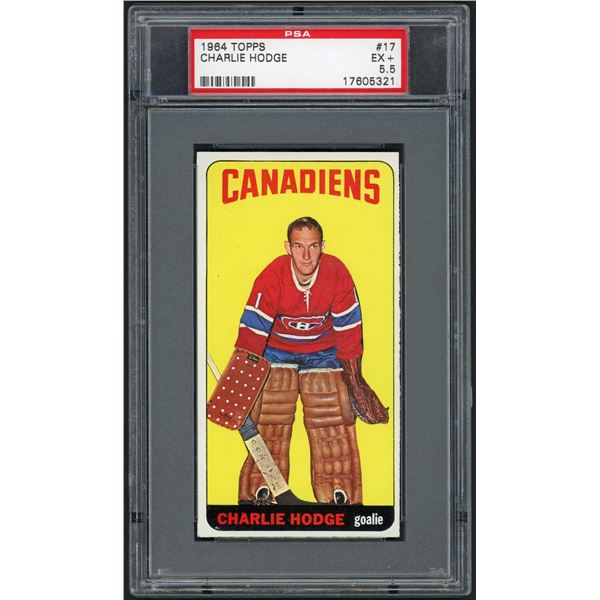 1964-65 Topps #17 Charlie Hodge (PSA 5.5)