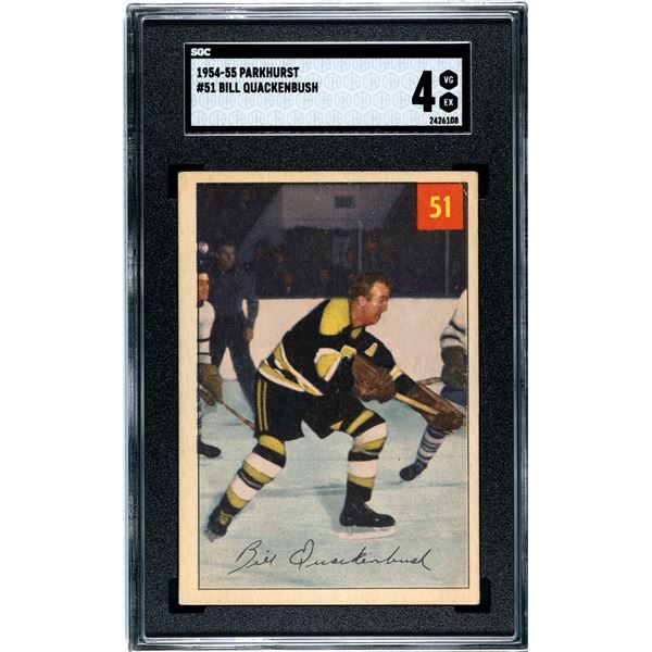 1954-55 Parkhurst #51 Bill Quackenbush (SGC 4)