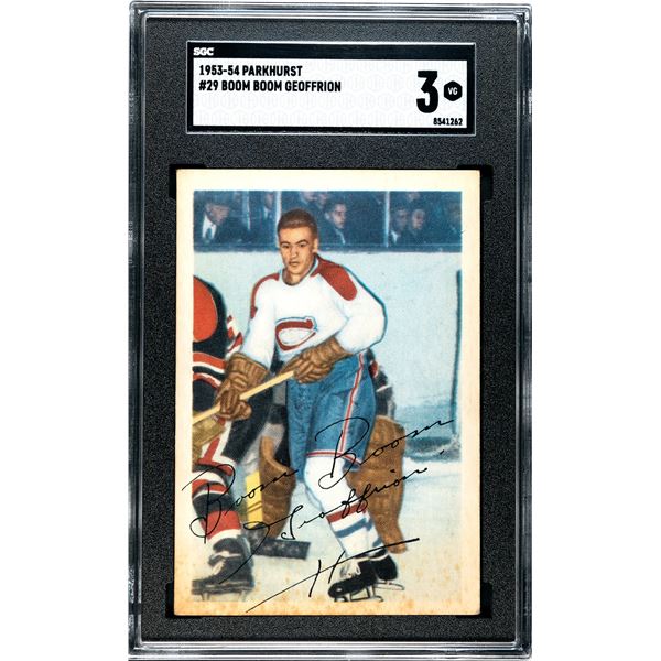 1953-54 Parkhurst #29 Boom Boom Geoffrion (SGC 3)