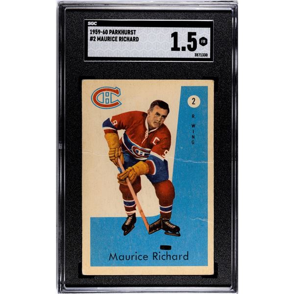 1959-60 Parkhurst #2 Maurice Richard (SGC 1.5)