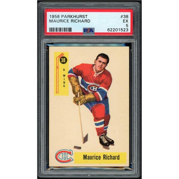 1958-59 Parkhurst #38 Maurice Richard (PSA 5)