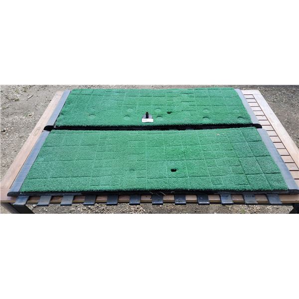 Two Driving Range Mats