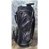 Image 1 : Adams Black And Purple Golf Bag With Rain Cover