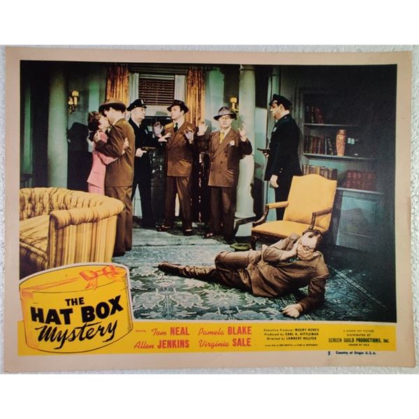 The Hat Box Mystery Lobby Card (1947)
