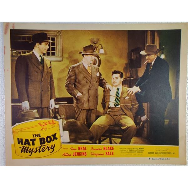 The Hat Box Mystery Lobby Card (1947)