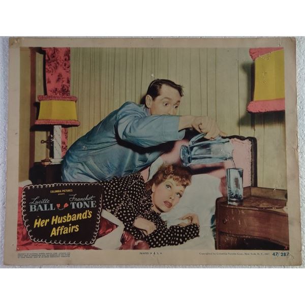 Her Husband's Affairs Lobby Card (1947)
