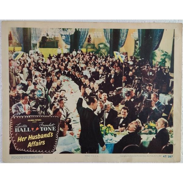 Her Husband's Affairs Lobby Card (1947)