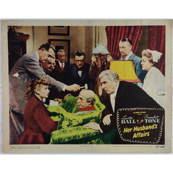 Her Husband's Affairs Lobby Card (1947)