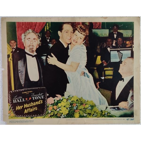 Her Husband's Affairs Lobby Card (1947)