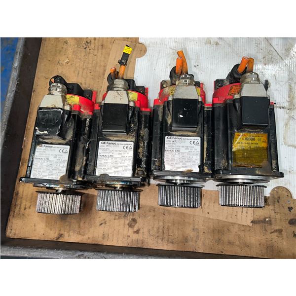 (4) Fanuc #A06B-0376-B576#7008 AC Servo Motors