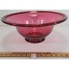 Image 1 : 16 INCH CRANBERRY GLASS FRUIT BOWL