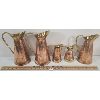 Image 1 : LOT OF 5 - COPPER PITCHERS