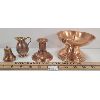 Image 1 : LOT OF 4 - VENETIAN COPPER PITCHER, COPPER PILLAR CANDLE HOLDER & ETC
