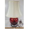 Image 1 : CRANBERRY GLASS TABLE LAMP