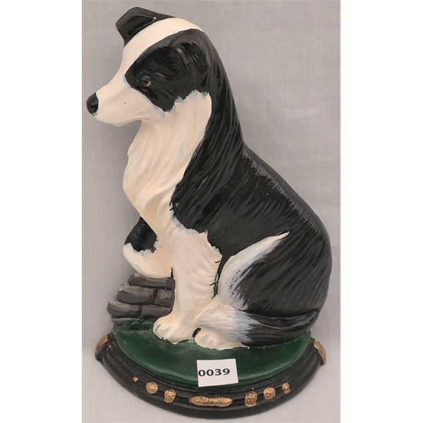 BORDER COLLIE CAST IRON DOOR STOP