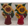 Image 1 : LOT OF 2 - SUNFLOWER CAST IRON DOOR STOPS