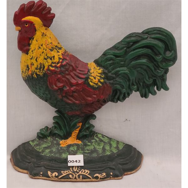 ROOSTER CAST IRON DOOR STOP