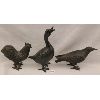 Image 1 : LOT OF 3 - CAST IRON BIRDS