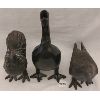 Image 3 : LOT OF 3 - CAST IRON BIRDS