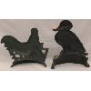 Image 2 : LOT OF 2 - FARM BIRD CAST IRON DOOR STOPS