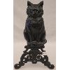 Image 1 : BLACK CAT CAST IRON ANDIRON