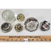 Image 1 : LOT OF 6 - GLASS PAPERWEIGHTS - INCL AIR BUBBLE & FLOWER DESIGNS