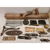 Image 2 : JOB LOT - MISC VINTAGE HARDWARE - INCL MAIL SLOT, PLANE, DOOR KNOBS ETC. 