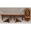 Image 1 : LOT OF 5 - WOODEN WALL SHELVES 