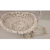 Image 2 : LOT OF 3 - WHITE WICKER BASKETS