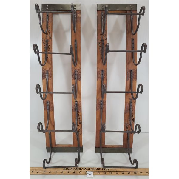 LOT OF 2 - WINE BOTTLE RACKS