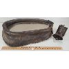 Image 1 : LOT OF 2 - HORSE COLLAR MIRROR AND CAST EQUESTIAN DESIGN BELL