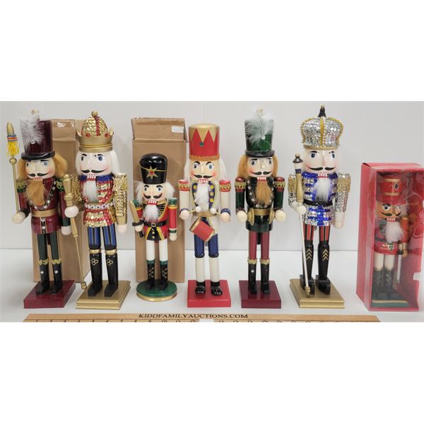 LOT OF 7 - NUTCRACKERS 