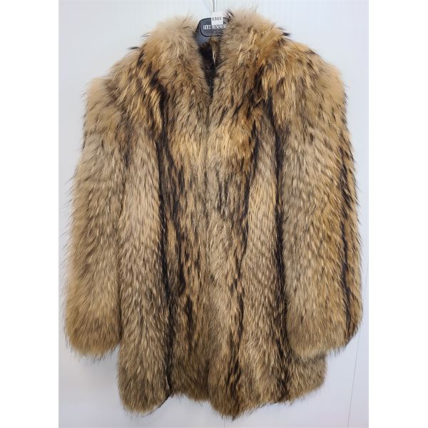 HOLT RENFREW FOX FUR CAR LENGTH JACKET