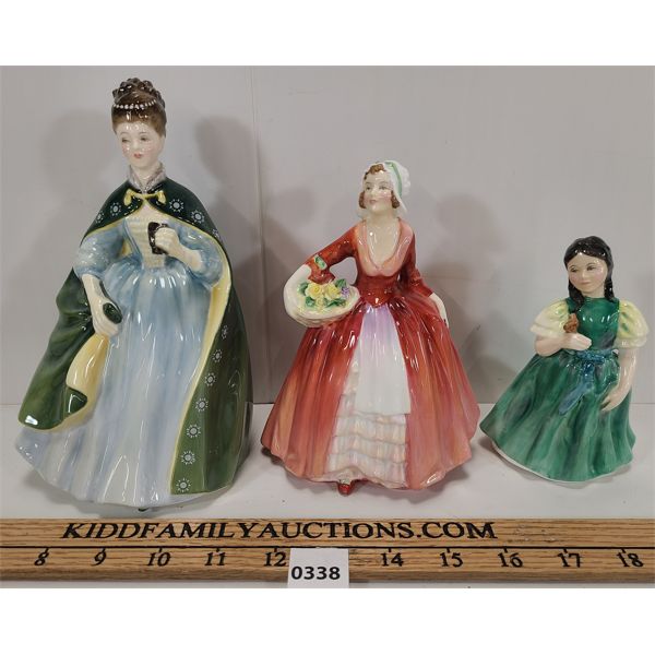 LOT OF 3 - ROYAL DOULTON FIGURINES - FRANCINE, JANET & PREMIERE