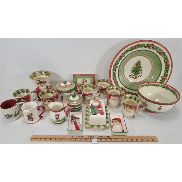 VIETRI ITALY CHRISTMAS DISH SET