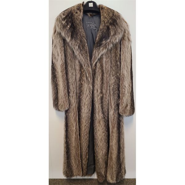 KELMAN TORONTO - SILVER FOX FUR COAT 