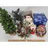 Image 1 : JOB LOT - CHRISTMAS DECORATIONS INCL CHRISTOPHER RADKO SNOWGLOBE, TREES, WREATH & ETC