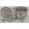 Image 2 : LOT OF 5 - SILVER PLATED SERVING PLATTERS & CHAFFING BURNER 