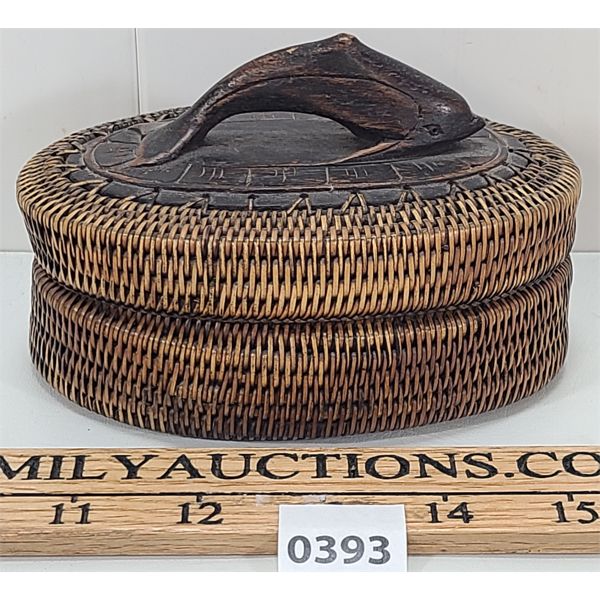 ALASKAN SINEW / WOOD BASKET