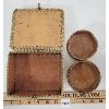 Image 4 : LOT OF 2 - PORCUPINE QUILL WOVEN BASKETS